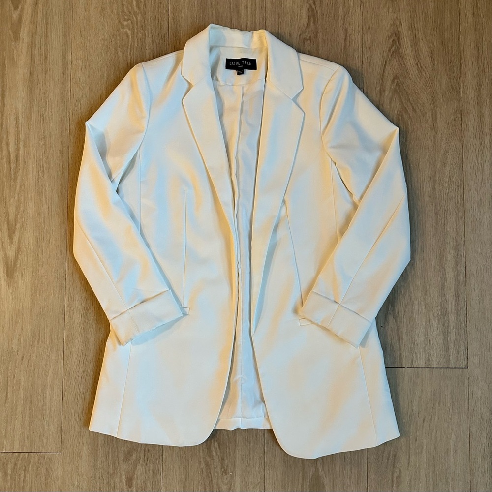 Love Tree White Blazer Jacket